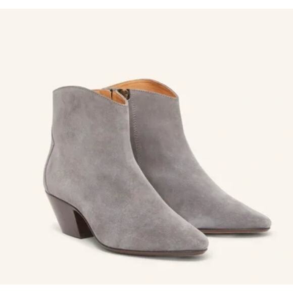 Isabel Marant Western Gray Suede Dacken Ankle Boots Booties Country Boho sz 36 - Picture 6 of 16
